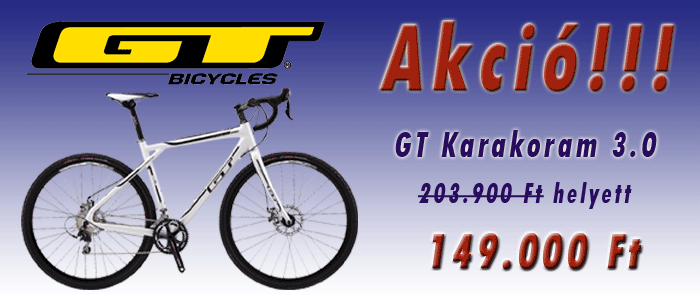 GT kerékpár akció